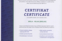 certificate certifikat Brela